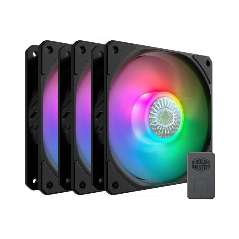 Cooler Master SickleFlow 120 V2 ARGB 3-Pack - Black - مروحة تبريد